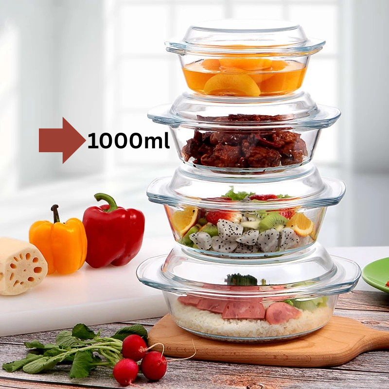 Dual-Use Tempered Glass Bowl – Cook Hot, Serve Cold, Always Perfect