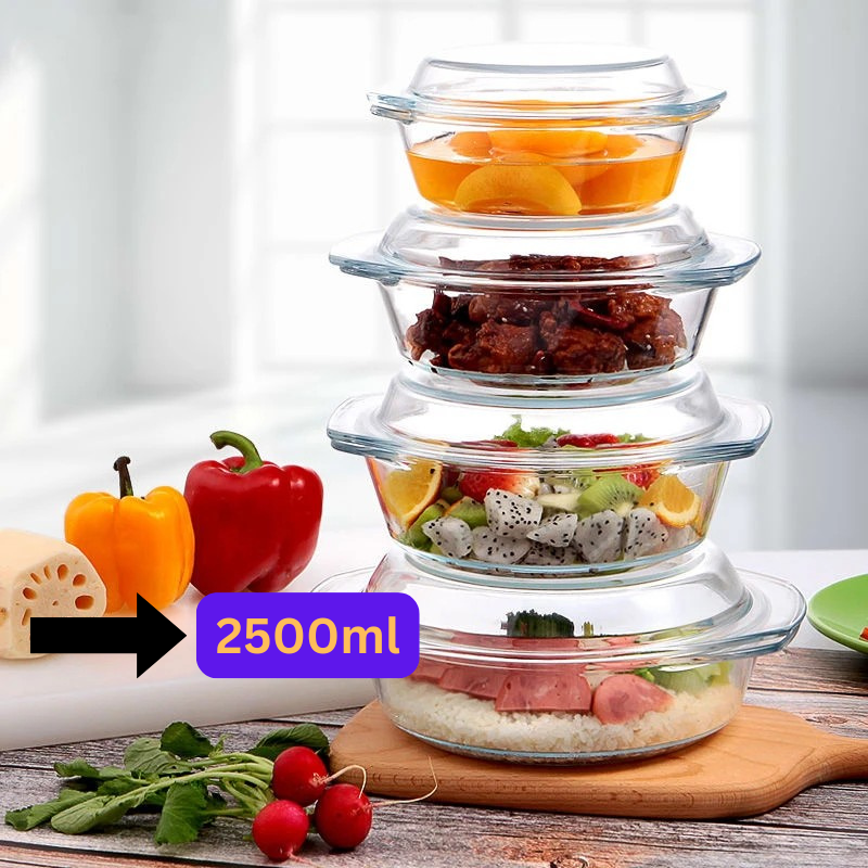 Dual-Use Tempered Glass Bowl – Cook Hot, Serve Cold, Always Perfect
