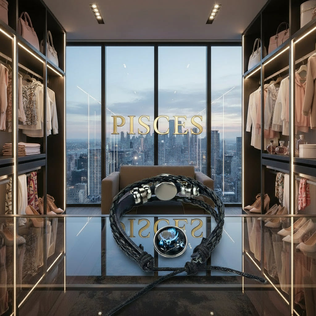 Zodiac Leather Wrap Bracelet