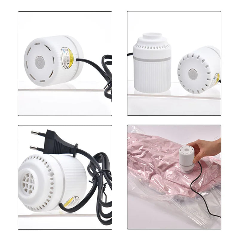 Mini Vacuum Pump – Space Saver for Clothes & Food Bags